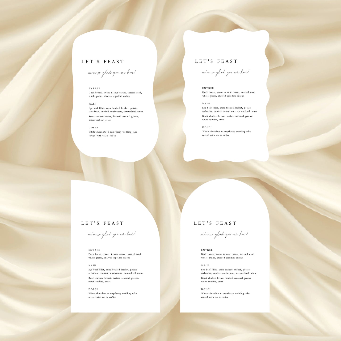 All You Need Is Love - Menu