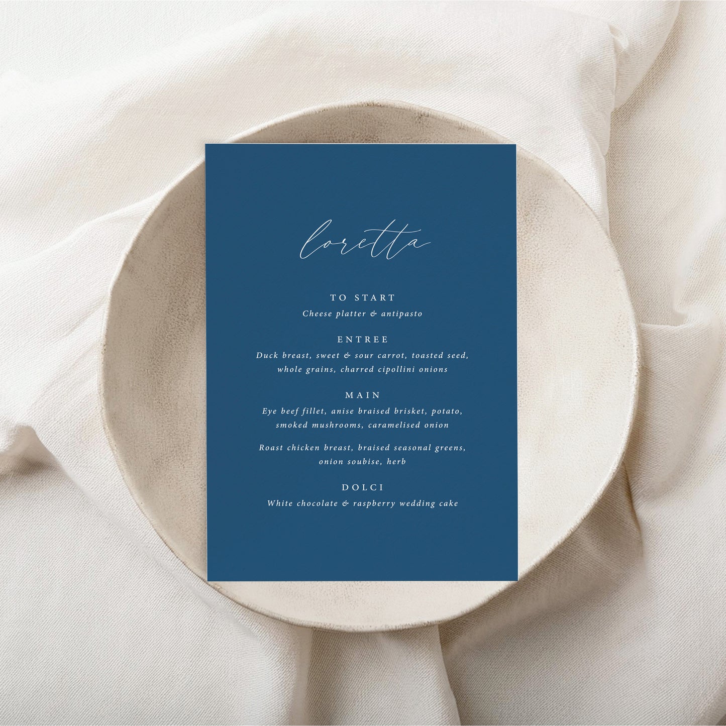 Amore - Menu