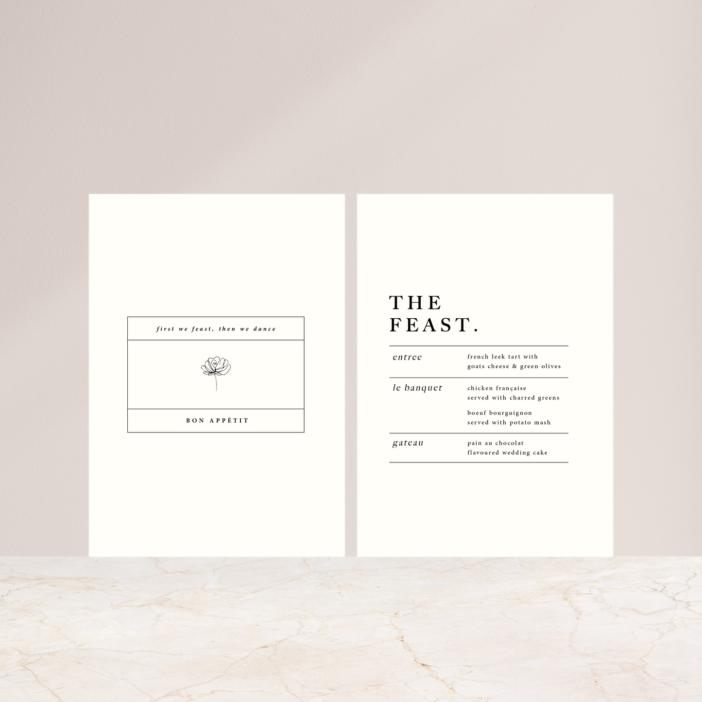 In Bloom - Double-Sided Menu