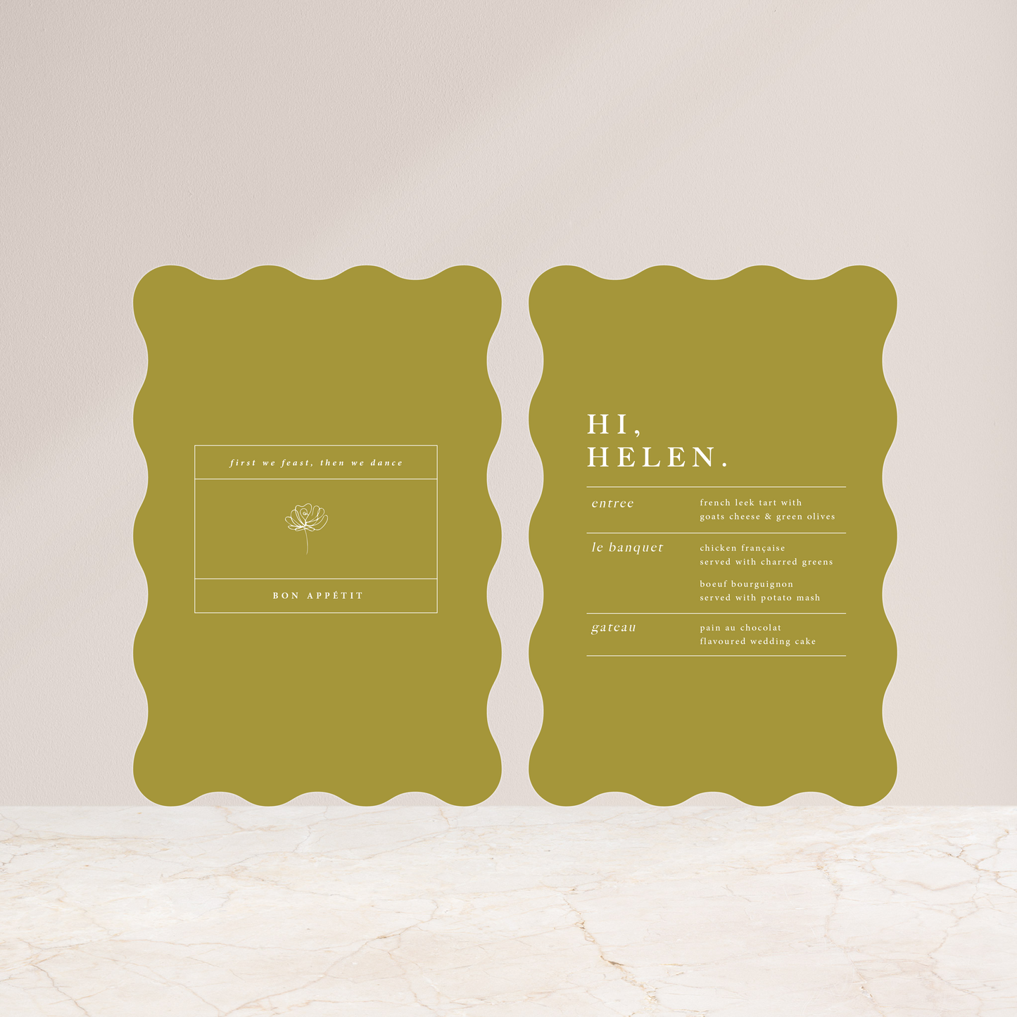 In Bloom - Double-Sided Menu