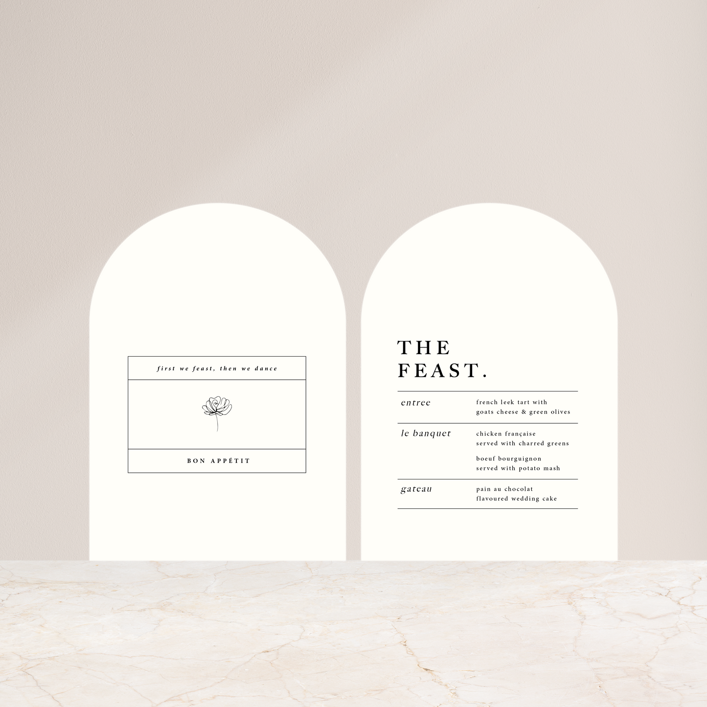 In Bloom - Double-Sided Menu