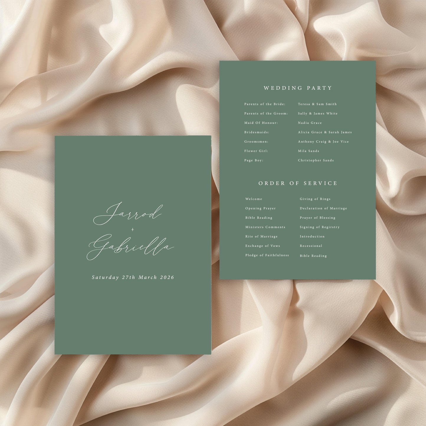 
                  
                    Amore - Order Of Service
                  
                