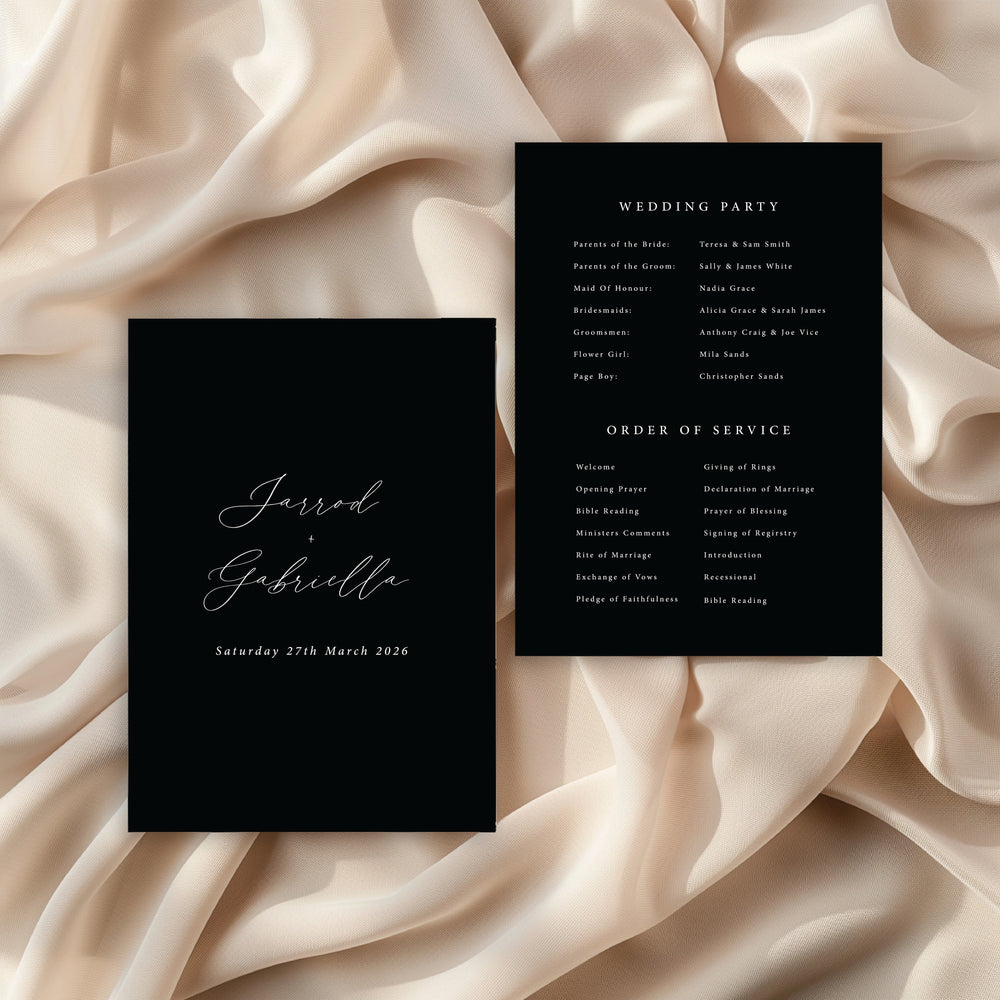 
                  
                    Amore - Order Of Service
                  
                