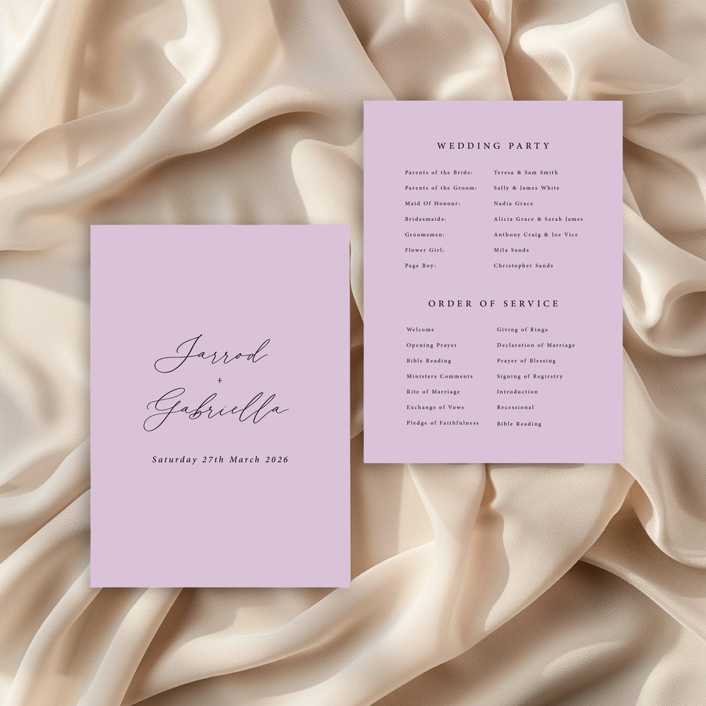 
                  
                    Amore - Order Of Service
                  
                