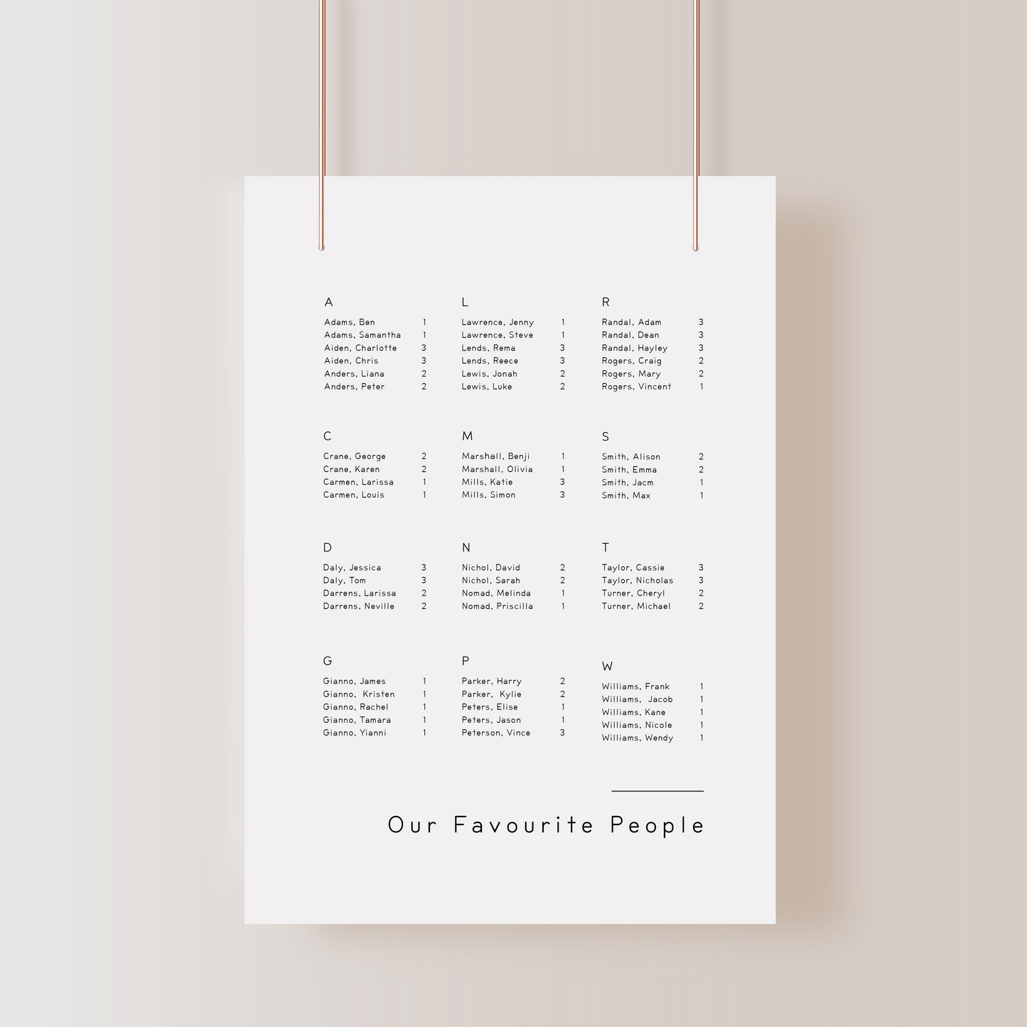 
                  
                    Between The Lines - Seating Chart
                  
                