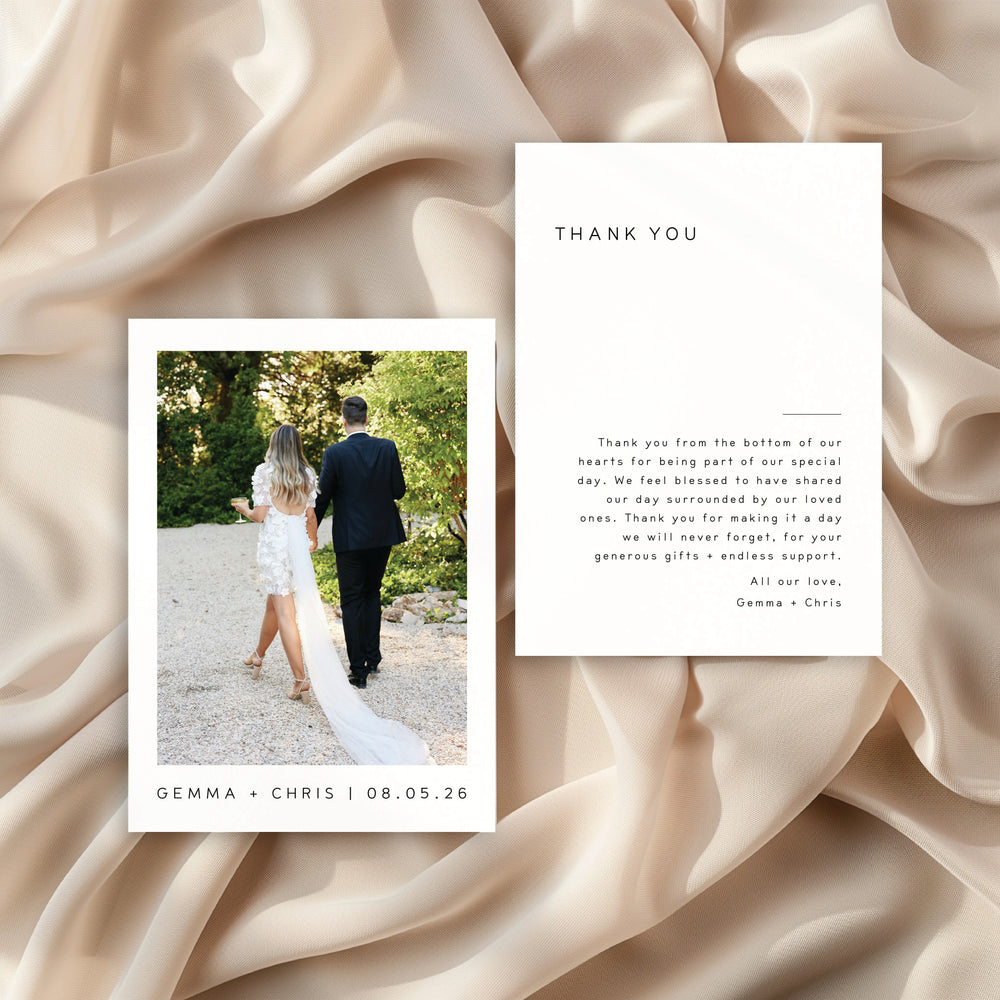 Between The Lines - Thank You Card