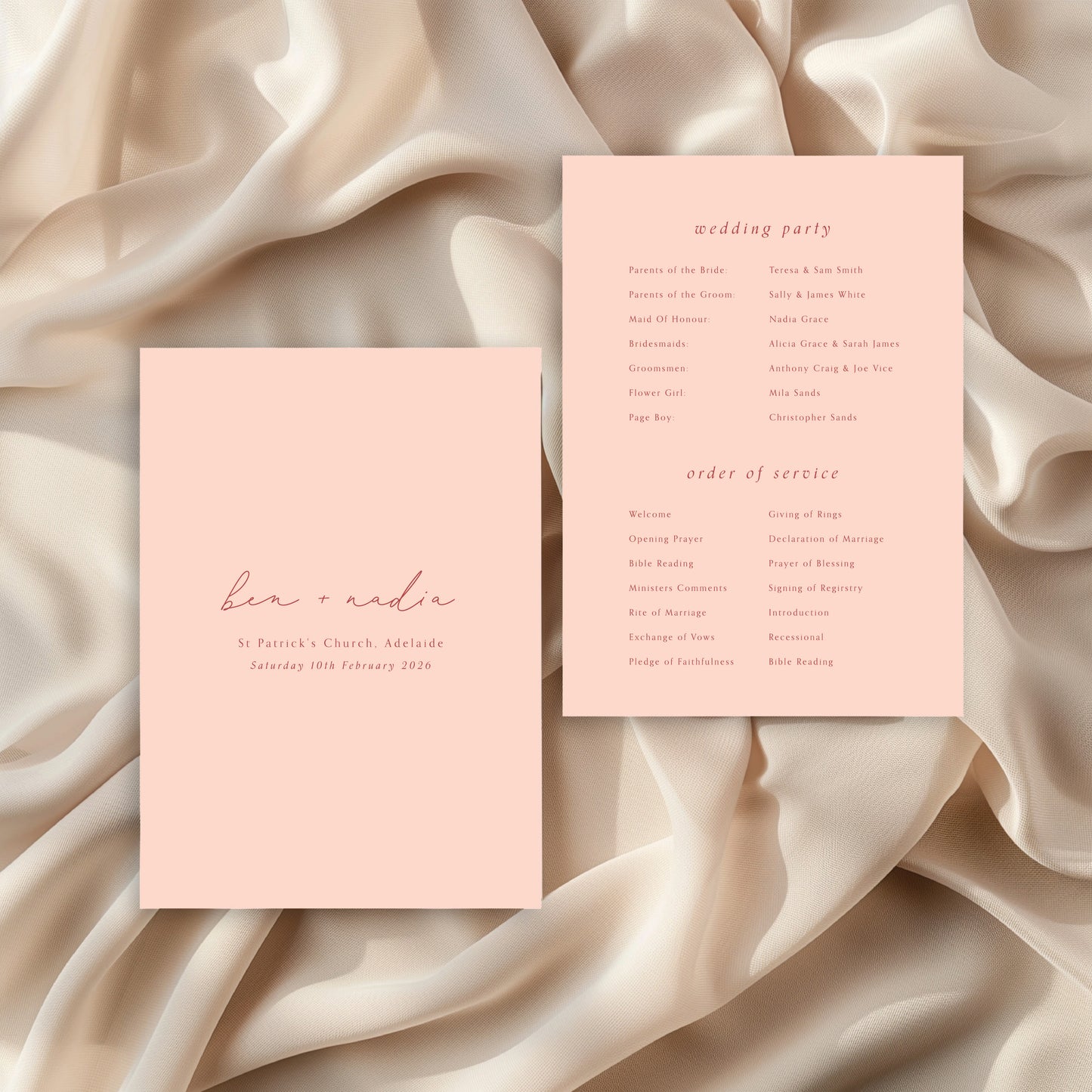 
                  
                    Cashmere - Order Of Service
                  
                