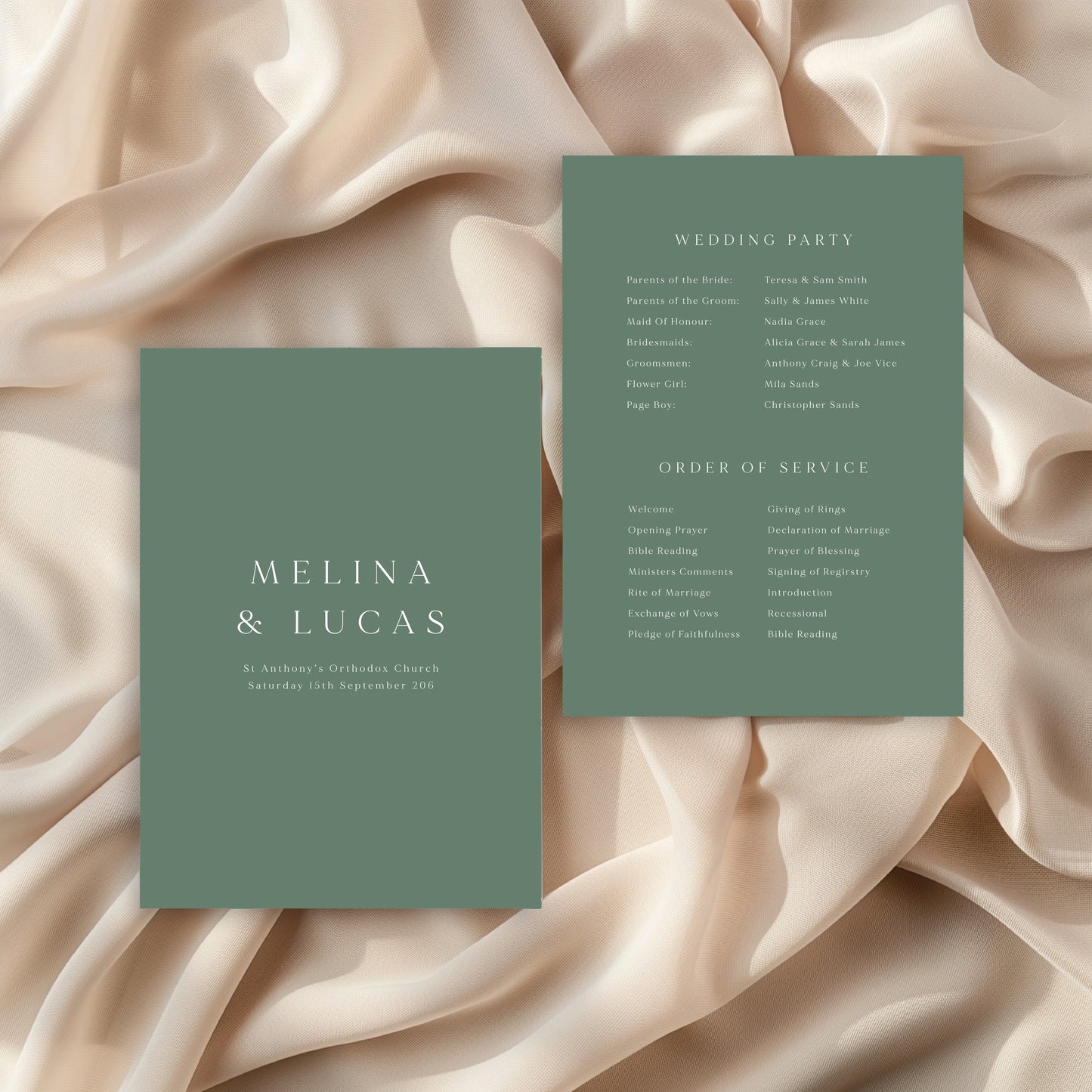 
                  
                    Classico - Order Of Service
                  
                