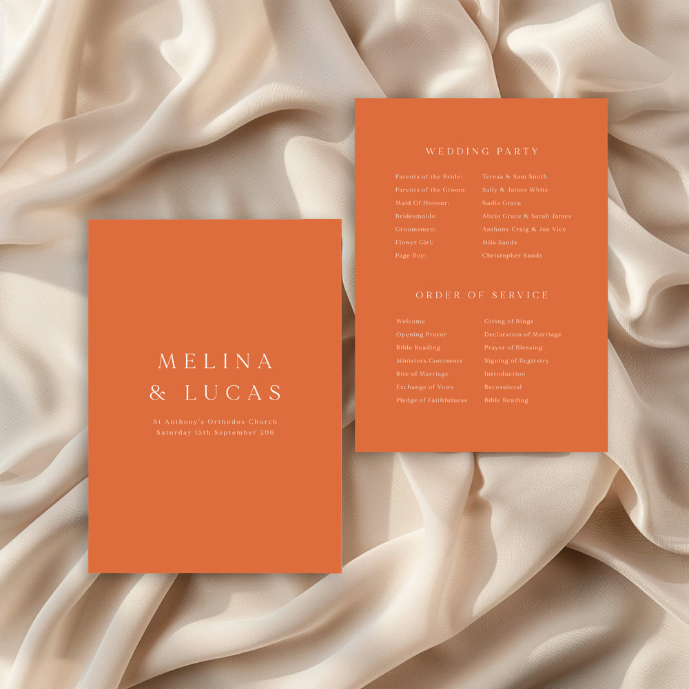 
                  
                    Classico - Order Of Service
                  
                