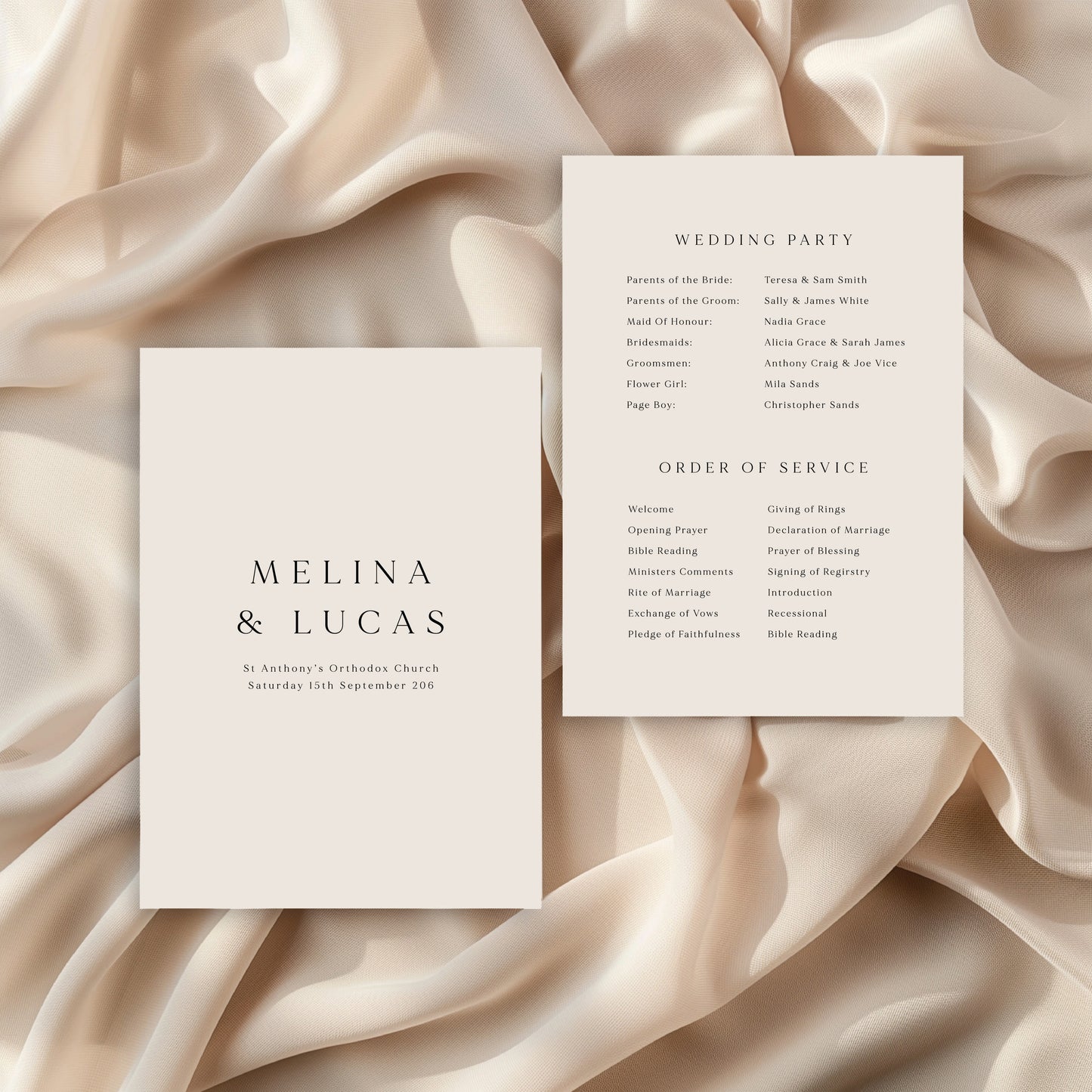 
                  
                    Classico - Order Of Service
                  
                