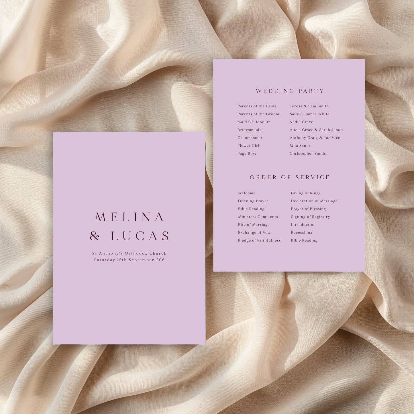 
                  
                    Classico - Order Of Service
                  
                