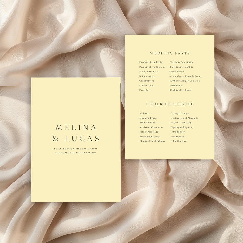 
                  
                    Classico - Order Of Service
                  
                