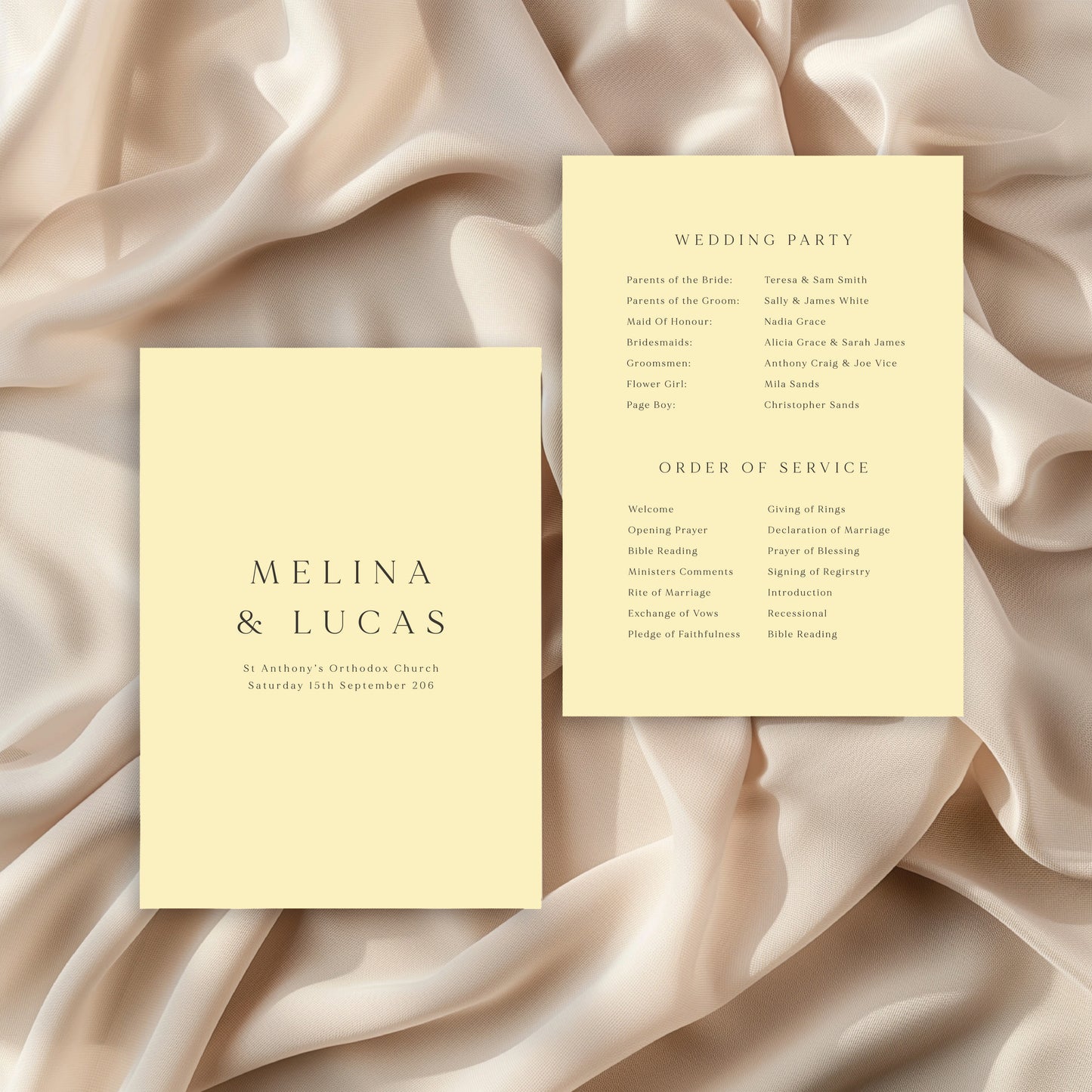 
                  
                    Classico - Order Of Service
                  
                