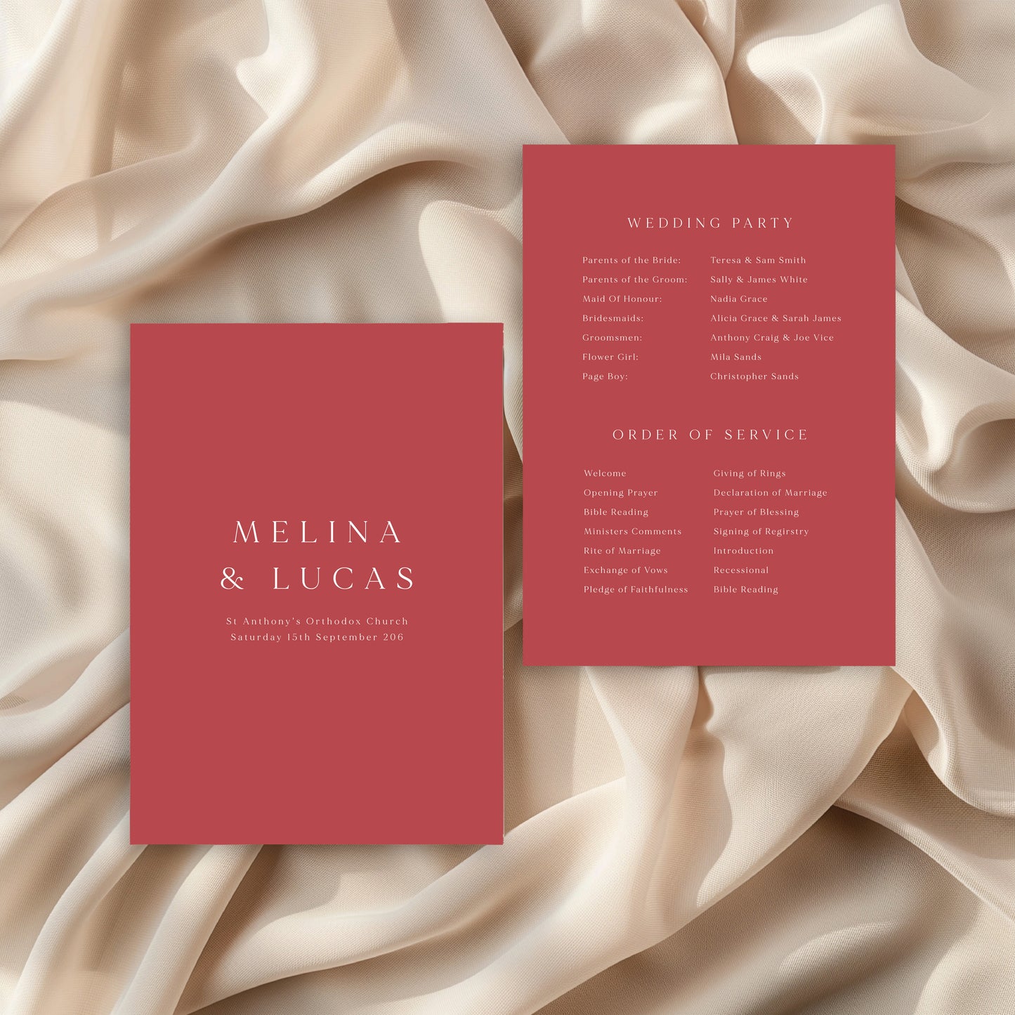 
                  
                    Classico - Order Of Service
                  
                
