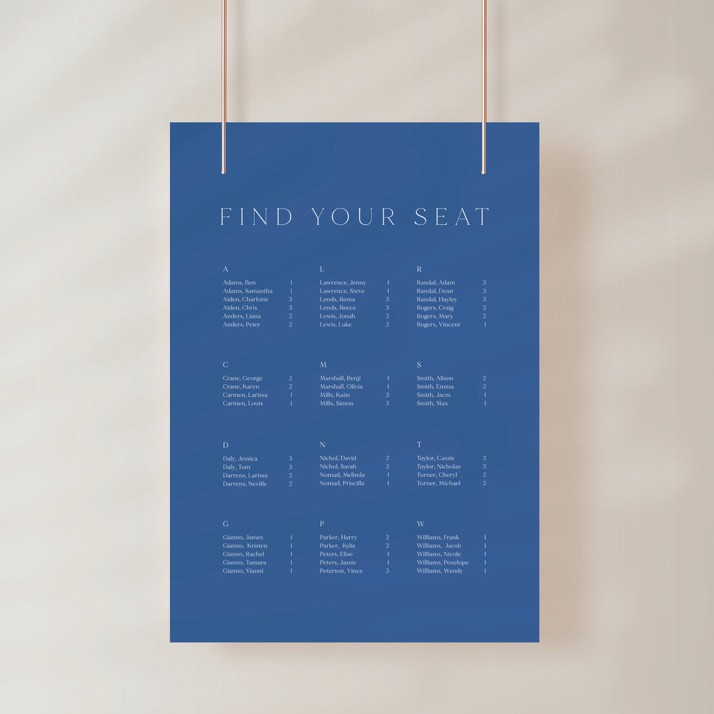 
                  
                    Classico - Seating Chart
                  
                