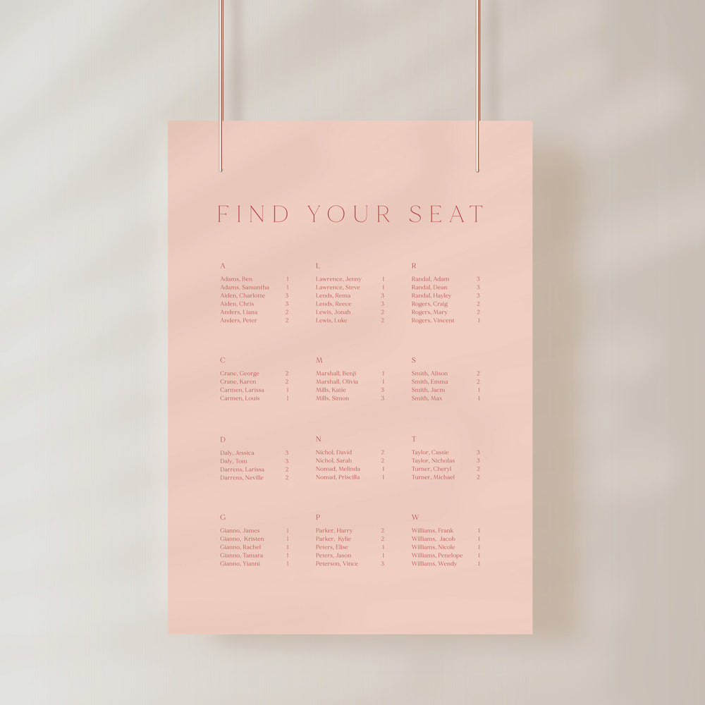 
                  
                    Classico - Seating Chart
                  
                