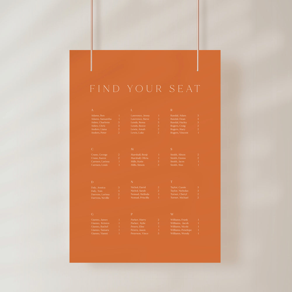 
                  
                    Classico - Seating Chart
                  
                