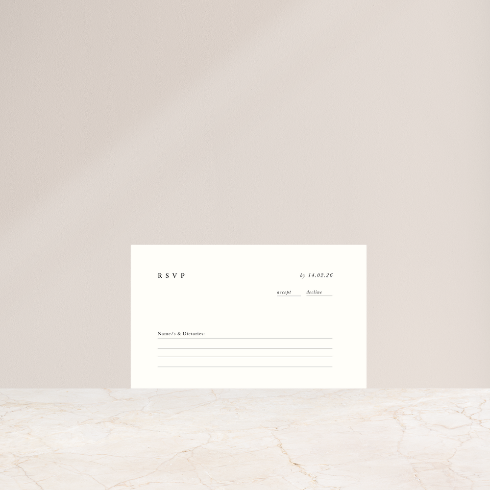 Evermine - Rsvp Card