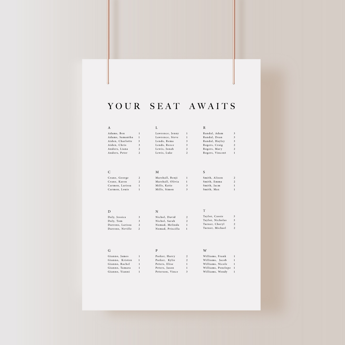 
                  
                    In Bloom - Seating Chart
                  
                