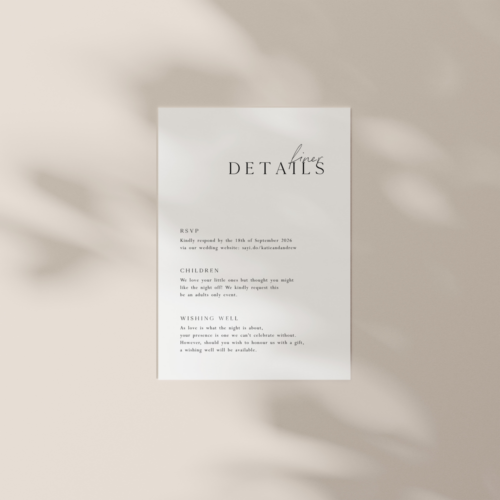In The Mix - Details Card