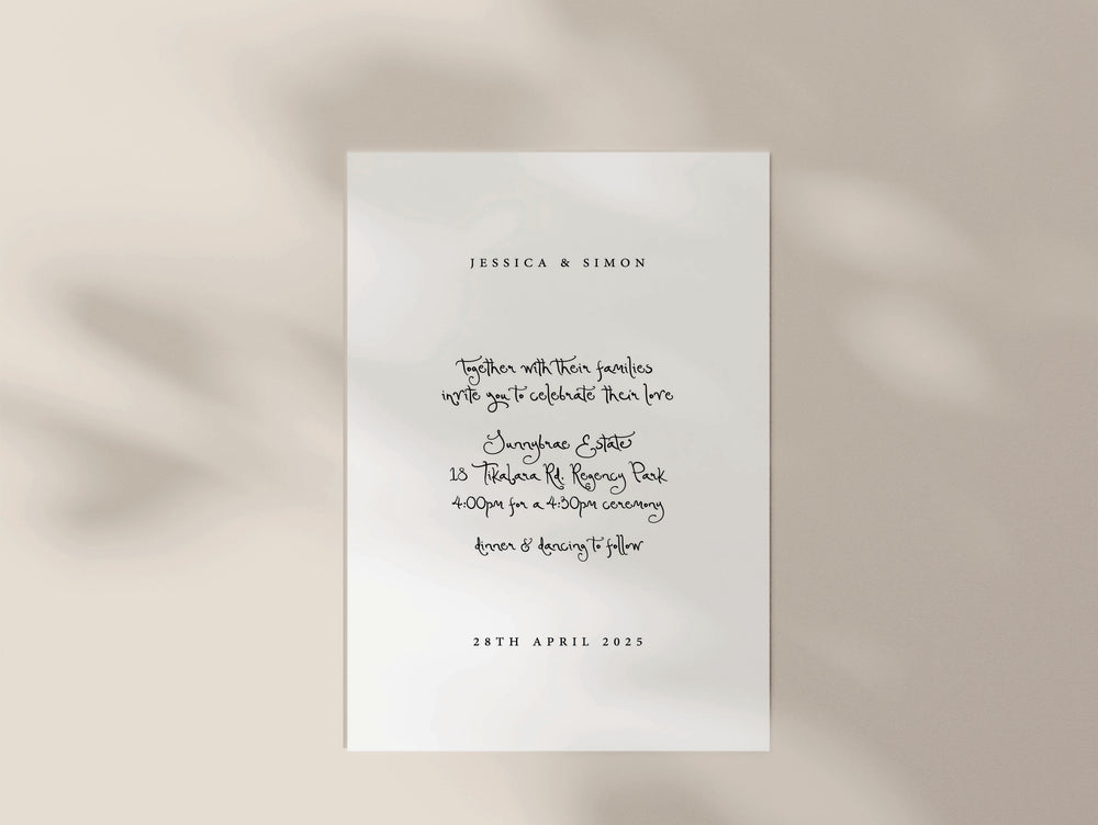 Serene Soirée - Invitation