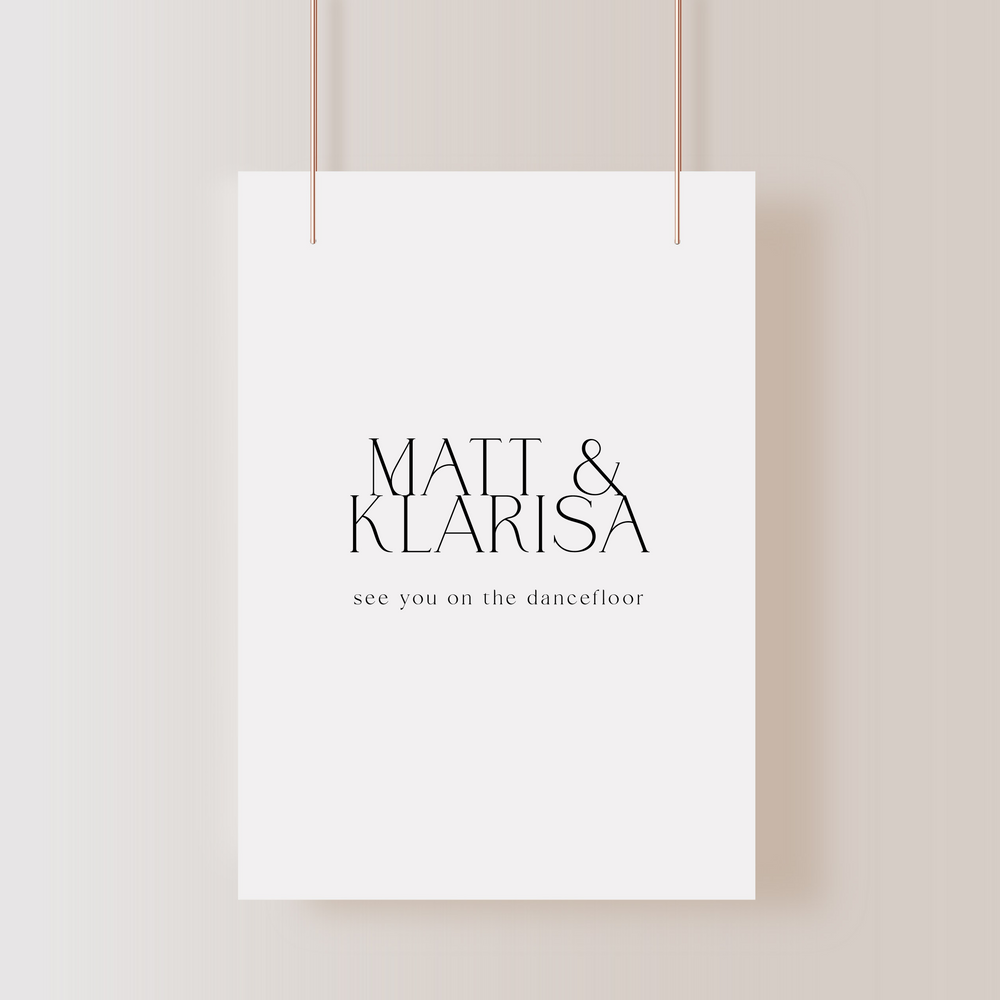 
                  
                    Just My Type - Welcome Sign
                  
                