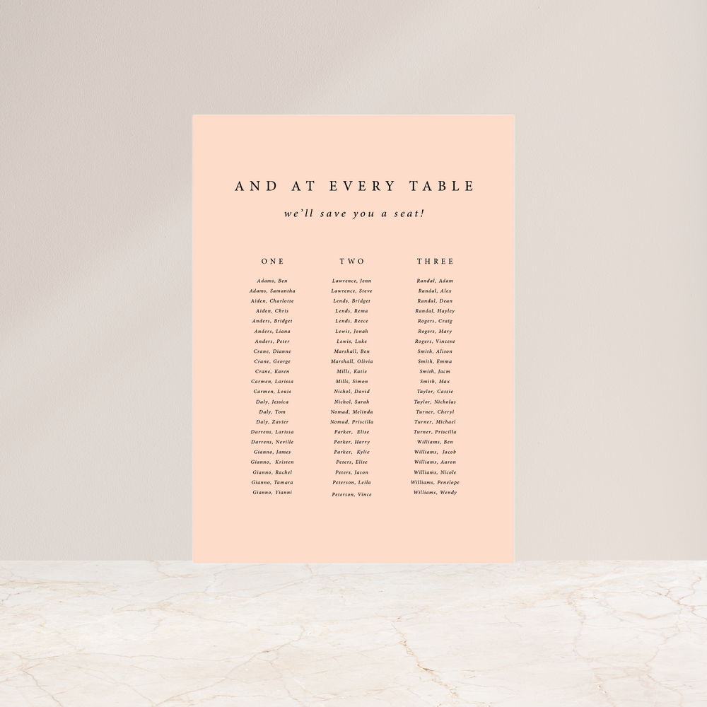 
                  
                    Love Letters - Seating Chart
                  
                