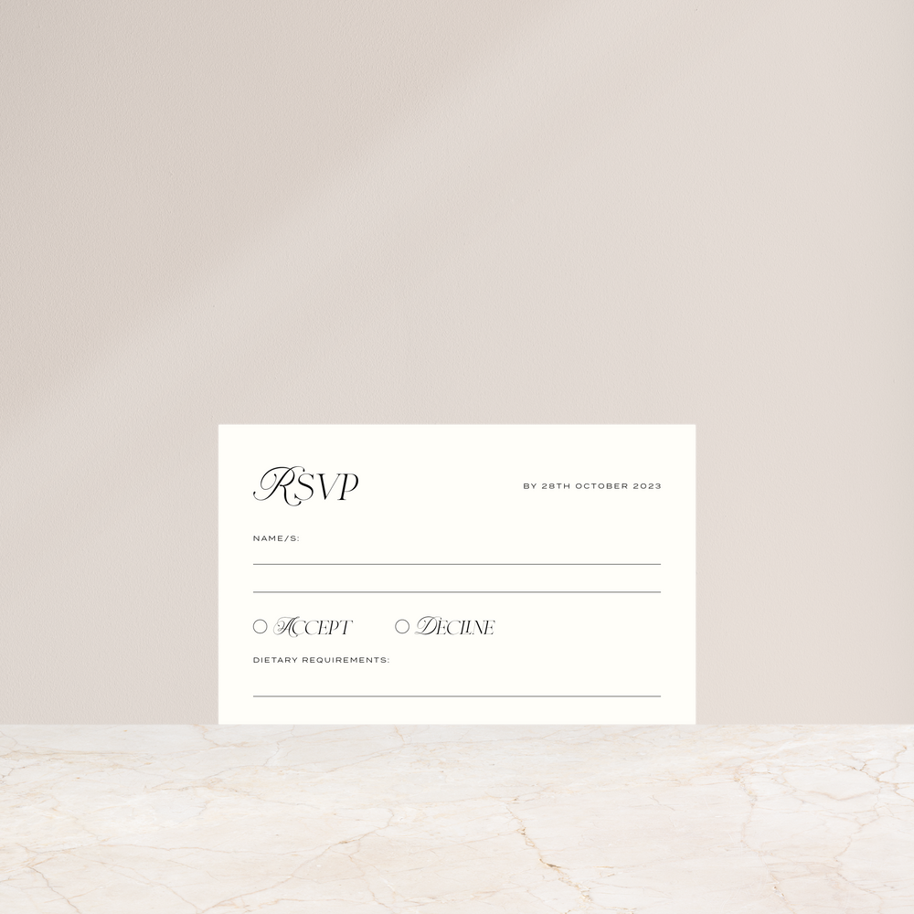 Manhattan - Rsvp Card