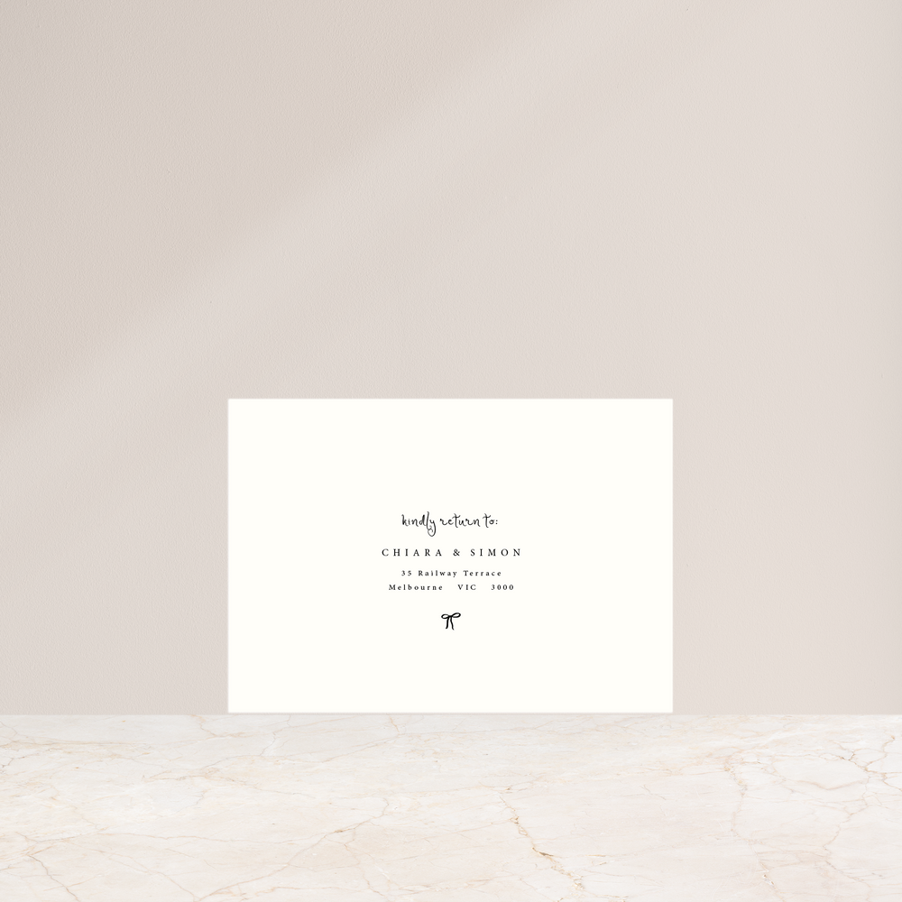 Soul Ties - RSVP Envelope Printing + Envelopes