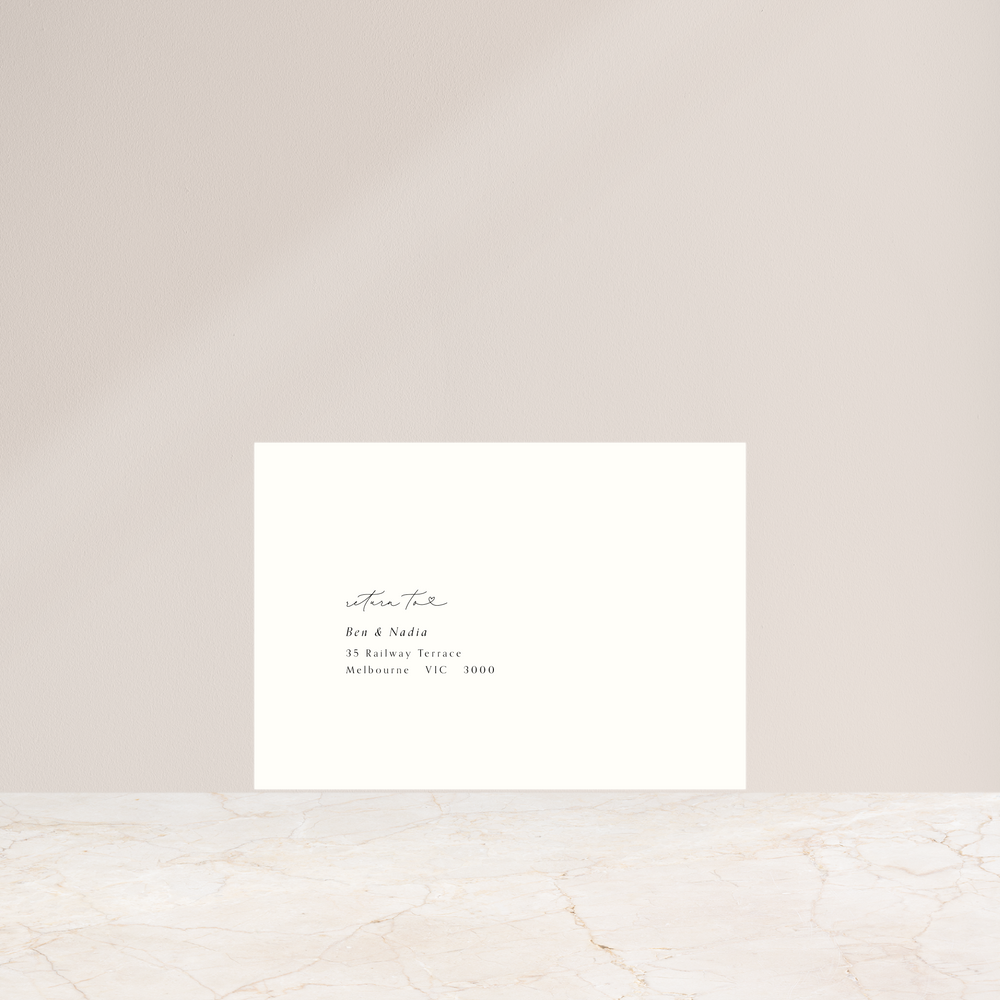 Cashmere - RSVP Envelope Printing + Envelopes