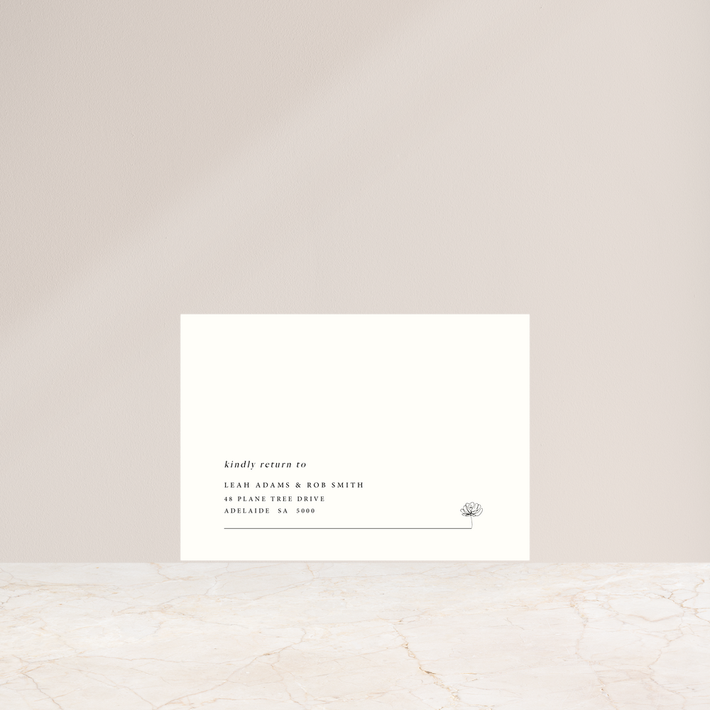 In Bloom - RSVP Envelope Printing + Envelopes