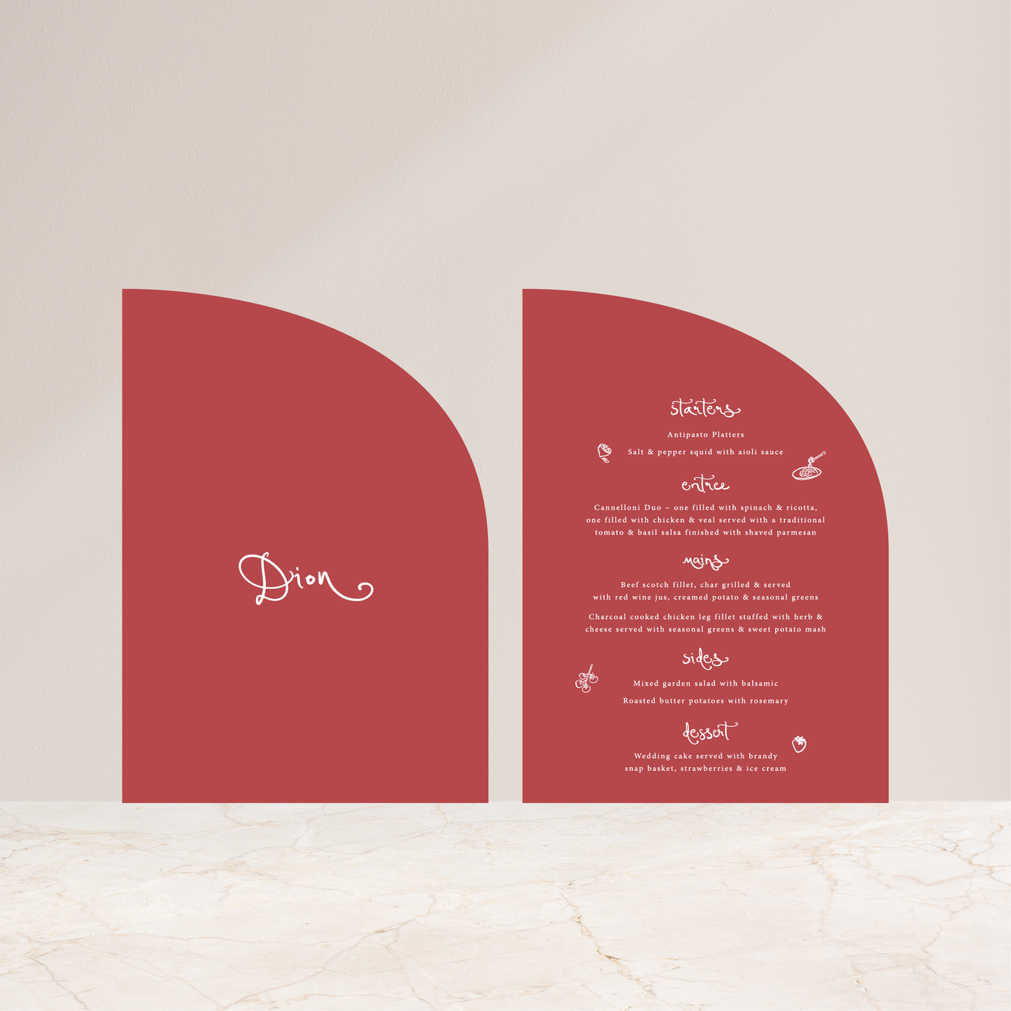 
                  
                    Serene Soirée - Double-Sided Menu
                  
                