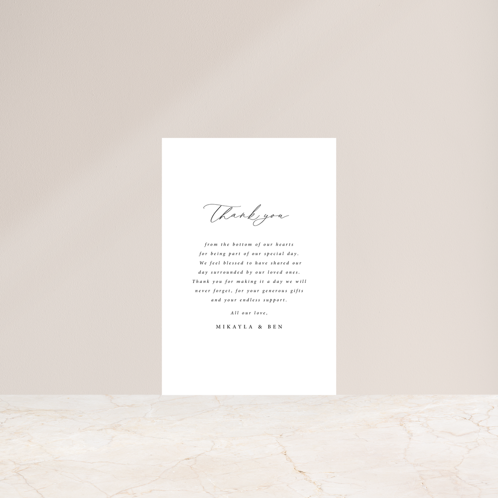 
                  
                    Amore - Thank You Card
                  
                