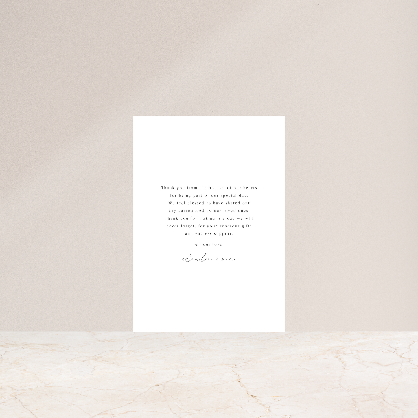 
                  
                    Cashmere - Thank You Card
                  
                