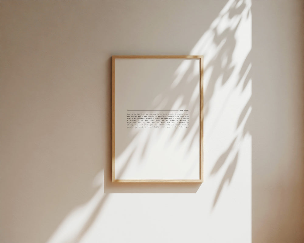 Vow Print - Volume 2