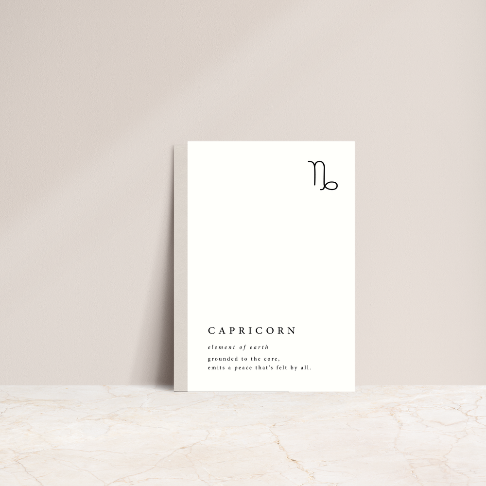 Star Sign Card - Capricorn