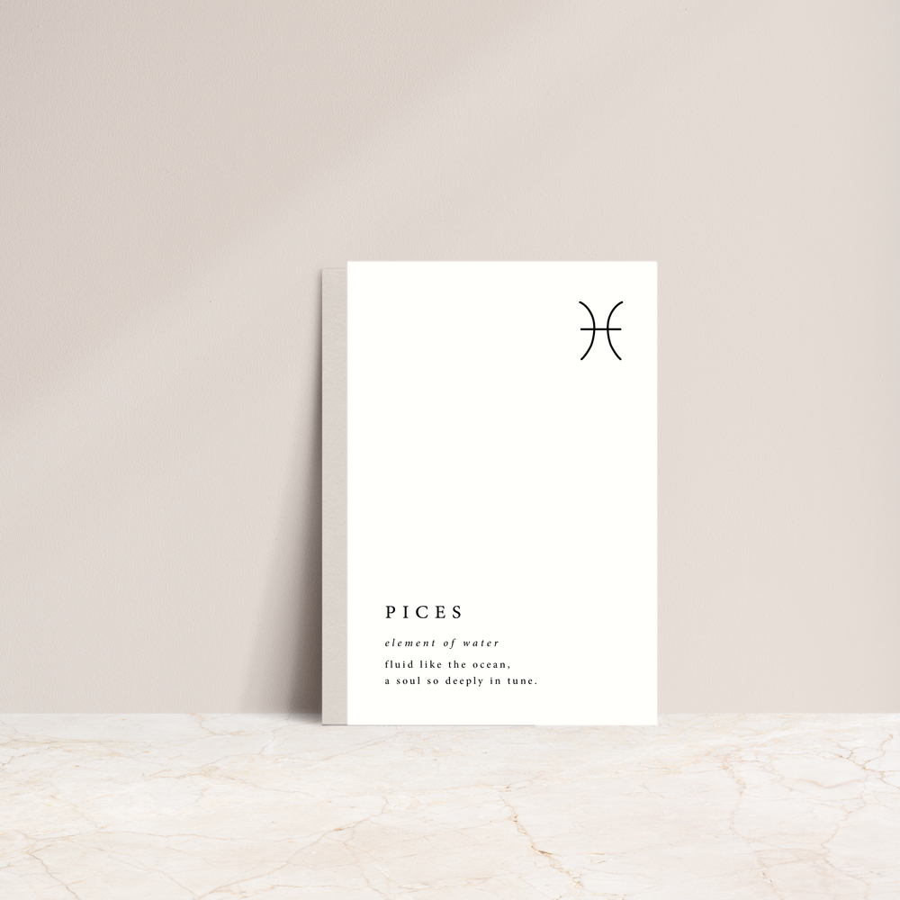 Star Sign Card - Pisces