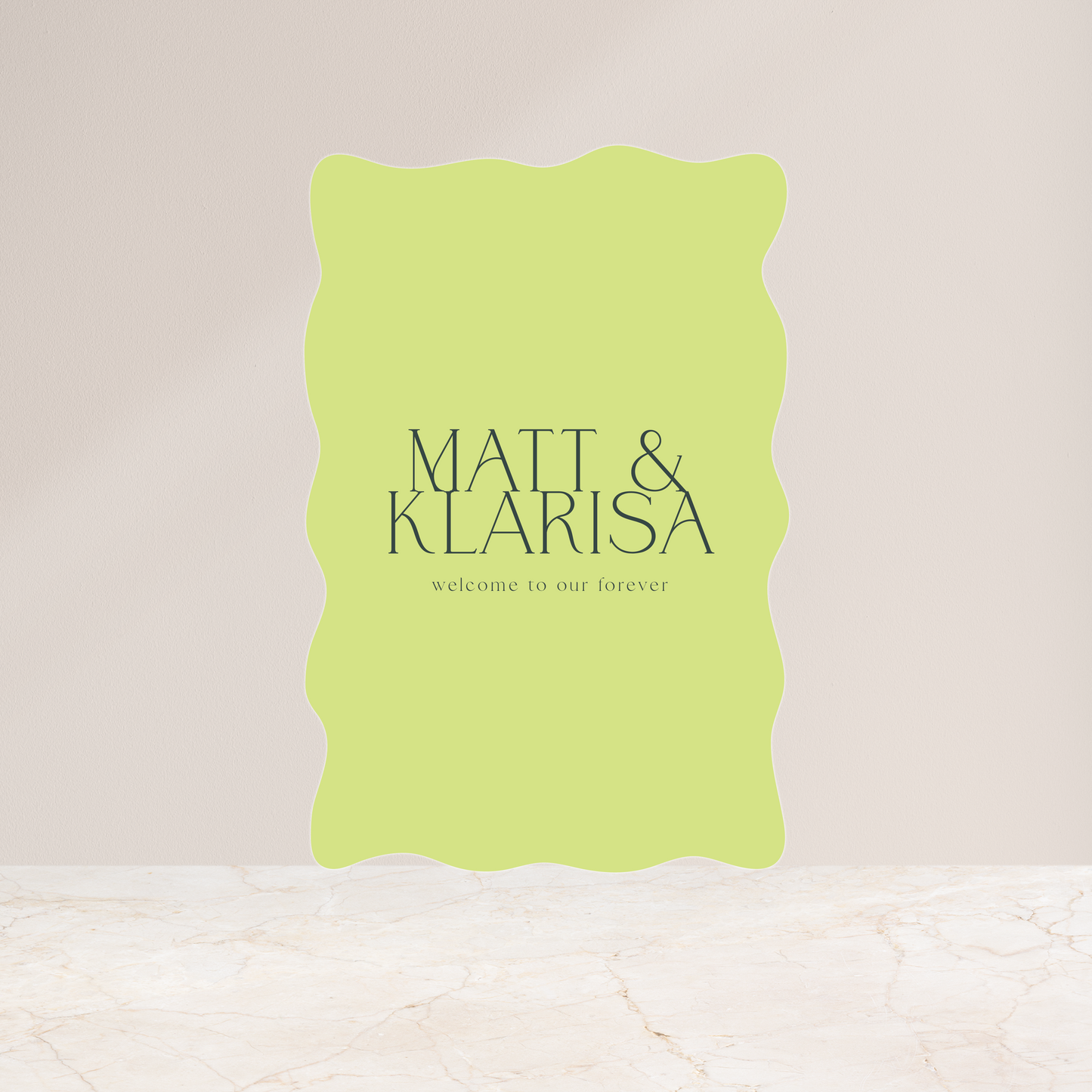 
                  
                    Just My Type - Welcome Sign
                  
                