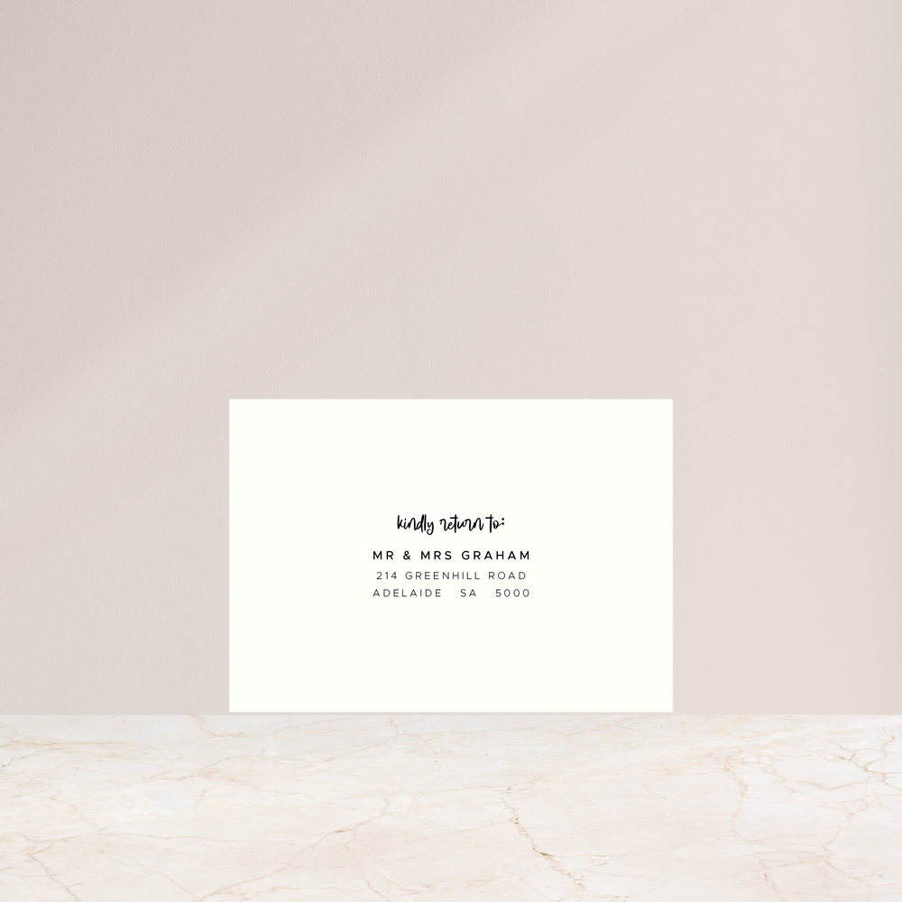 Amalfi Coast - RSVP Envelope Printing + Envelopes