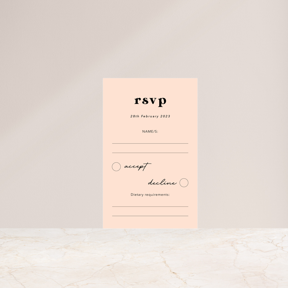 
                  
                    Retro Romance - Rsvp Card
                  
                