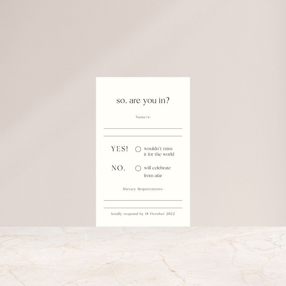 Starlight - Rsvp Card