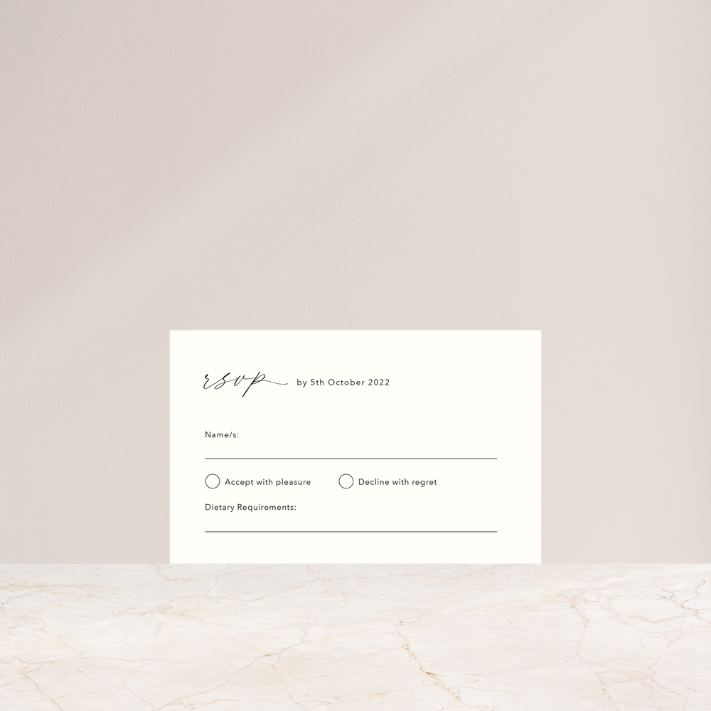 The Lovers - Rsvp Card